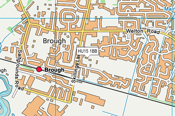 Blackburn Leisure And Social Club map (HU15 1BB) - OS VectorMap District (Ordnance Survey)