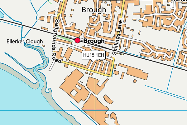 HU15 1EH map - OS VectorMap District (Ordnance Survey)