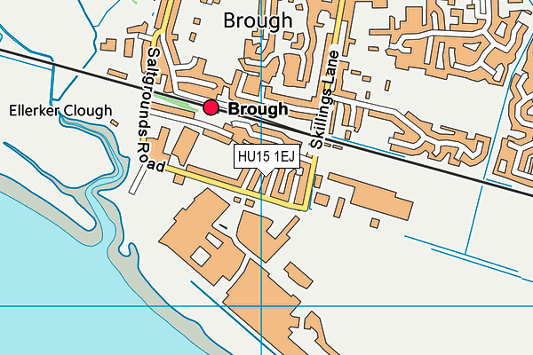HU15 1EJ map - OS VectorMap District (Ordnance Survey)