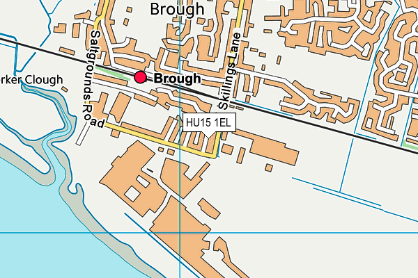 HU15 1EL map - OS VectorMap District (Ordnance Survey)