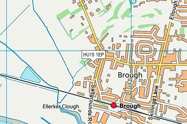 HU15 1EP map - OS VectorMap District (Ordnance Survey)