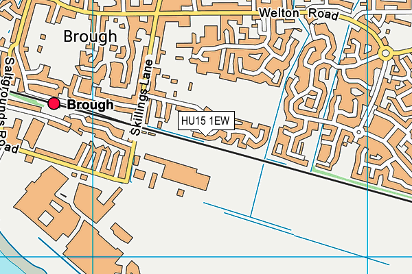 HU15 1EW map - OS VectorMap District (Ordnance Survey)