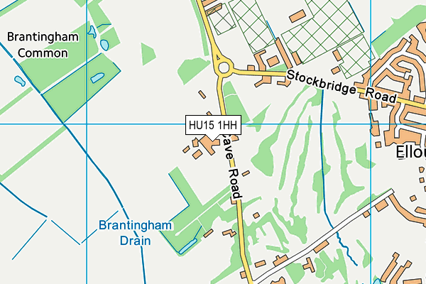 HU15 1HH map - OS VectorMap District (Ordnance Survey)