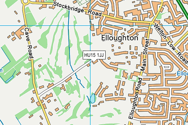 HU15 1JJ map - OS VectorMap District (Ordnance Survey)