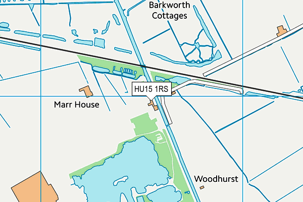 HU15 1RS map - OS VectorMap District (Ordnance Survey)