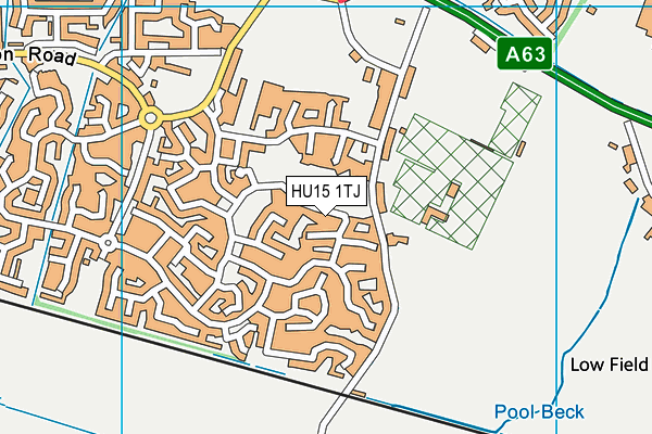 Welton Primary School map (HU15 1TJ) - OS VectorMap District (Ordnance Survey)