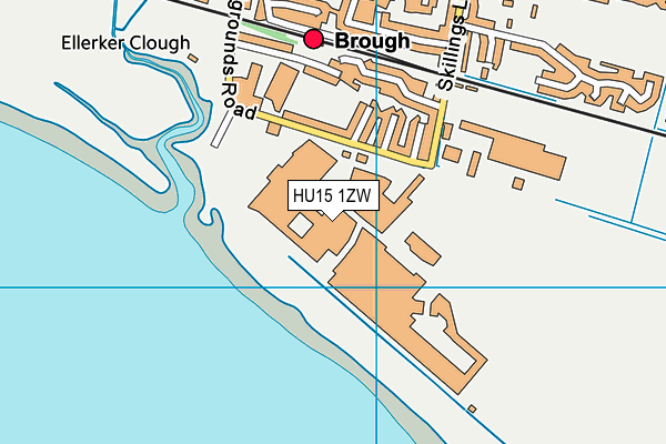 HU15 1ZW map - OS VectorMap District (Ordnance Survey)