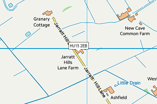 HU15 2EB map - OS VectorMap District (Ordnance Survey)