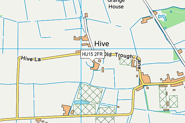 HU15 2FR map - OS VectorMap District (Ordnance Survey)