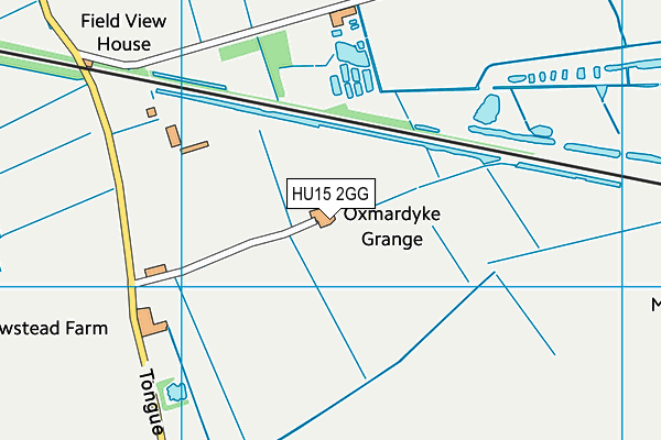 HU15 2GG map - OS VectorMap District (Ordnance Survey)