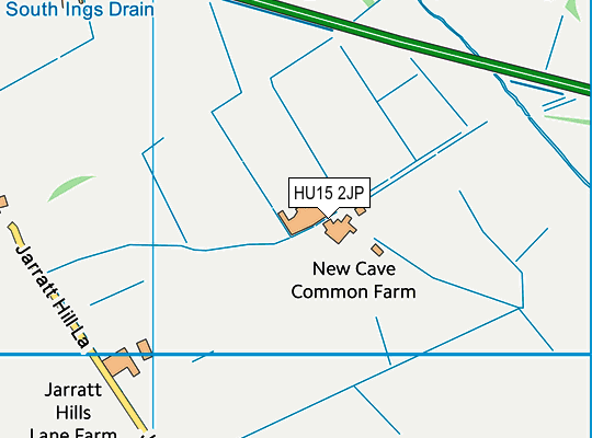 HU15 2JP map - OS VectorMap District (Ordnance Survey)