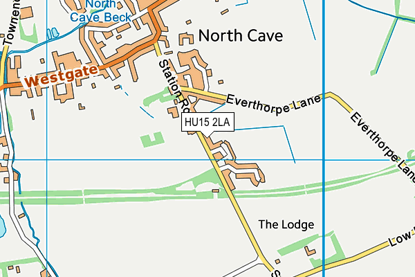 North Cave Church of England Primary School map (HU15 2LA) - OS VectorMap District (Ordnance Survey)