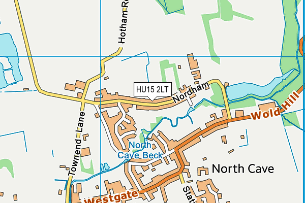 HU15 2LT map - OS VectorMap District (Ordnance Survey)