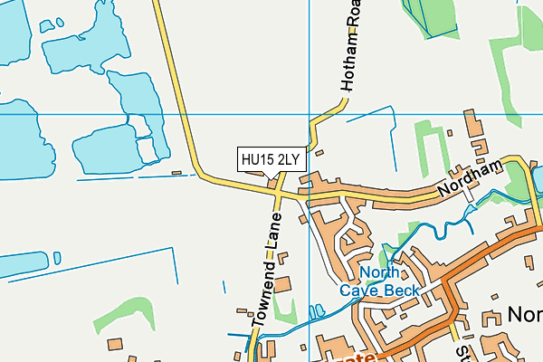 HU15 2LY map - OS VectorMap District (Ordnance Survey)