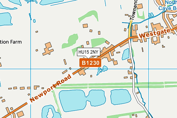 HU15 2NY map - OS VectorMap District (Ordnance Survey)
