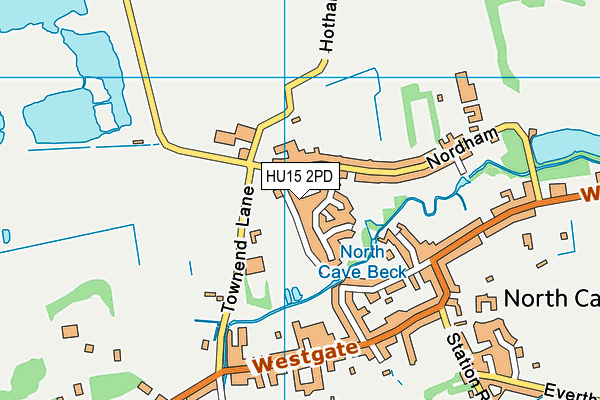 HU15 2PD map - OS VectorMap District (Ordnance Survey)