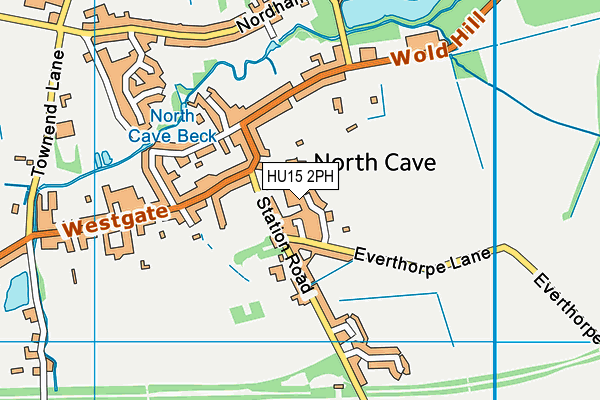HU15 2PH map - OS VectorMap District (Ordnance Survey)