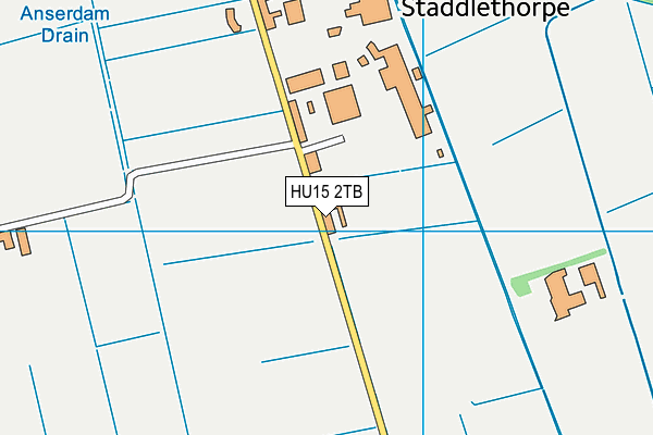 HU15 2TB map - OS VectorMap District (Ordnance Survey)