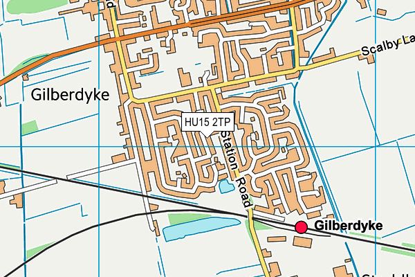 HU15 2TP map - OS VectorMap District (Ordnance Survey)
