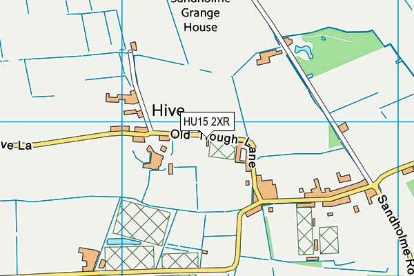 HU15 2XR map - OS VectorMap District (Ordnance Survey)