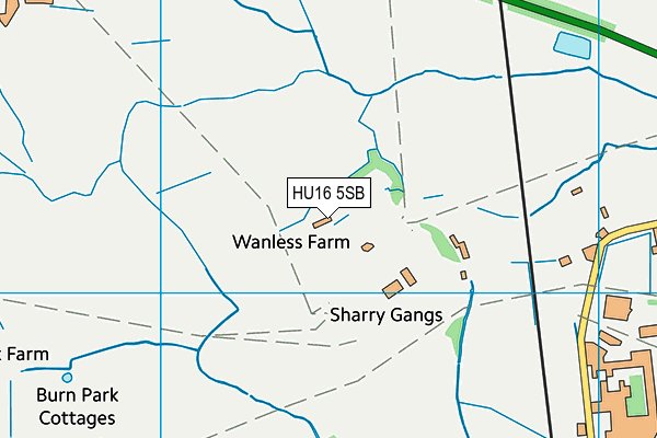 HU16 5SB map - OS VectorMap District (Ordnance Survey)