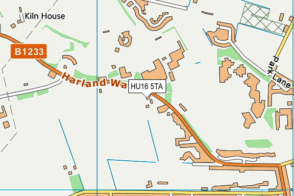 HU16 5TA map - OS VectorMap District (Ordnance Survey)