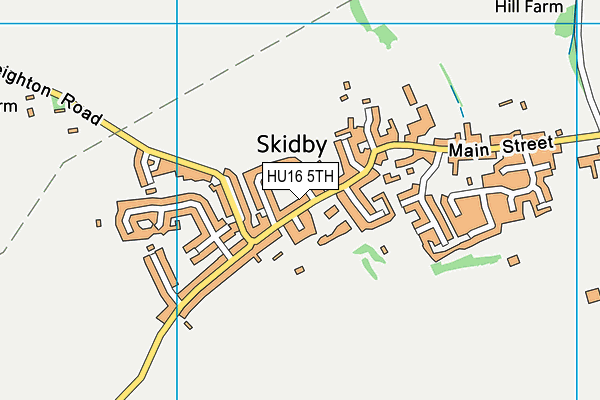 HU16 5TH map - OS VectorMap District (Ordnance Survey)