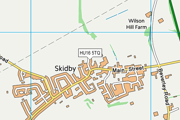 HU16 5TQ map - OS VectorMap District (Ordnance Survey)