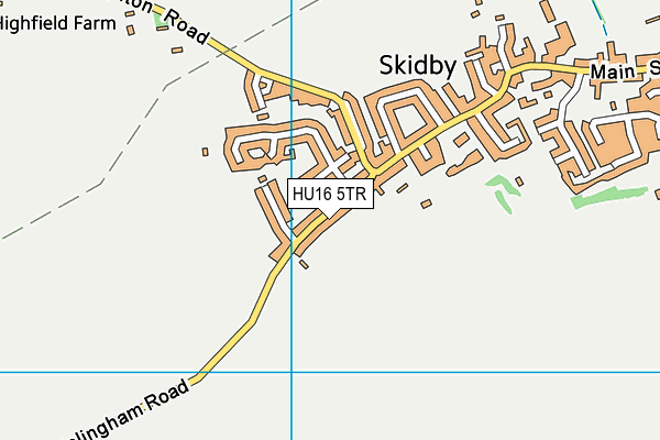 HU16 5TR map - OS VectorMap District (Ordnance Survey)