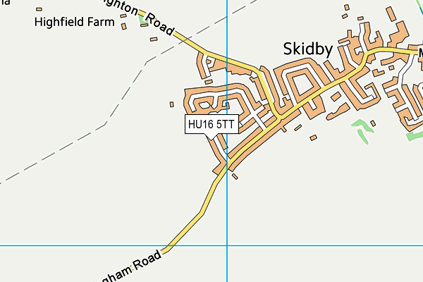 HU16 5TT map - OS VectorMap District (Ordnance Survey)