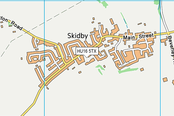 Skidby Church of England Voluntary Controlled Primary School map (HU16 5TX) - OS VectorMap District (Ordnance Survey)