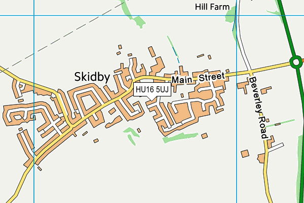 HU16 5UJ map - OS VectorMap District (Ordnance Survey)