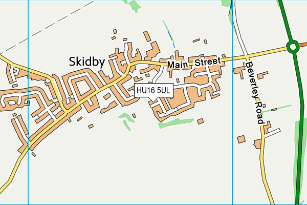HU16 5UL map - OS VectorMap District (Ordnance Survey)