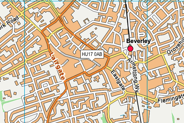 HU17 0AB map - OS VectorMap District (Ordnance Survey)