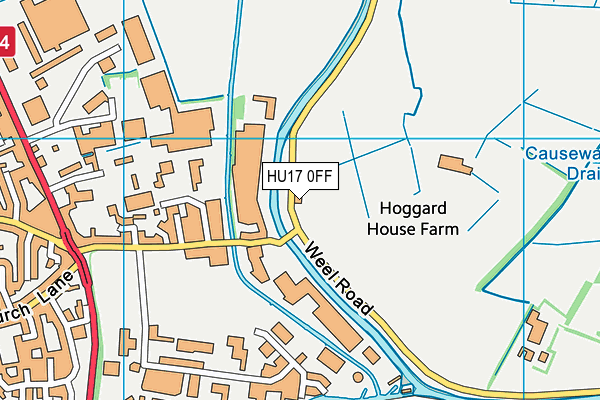 HU17 0FF map - OS VectorMap District (Ordnance Survey)