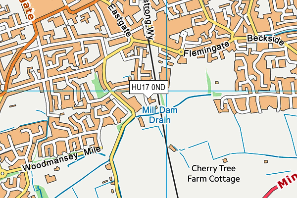 HU17 0ND map - OS VectorMap District (Ordnance Survey)