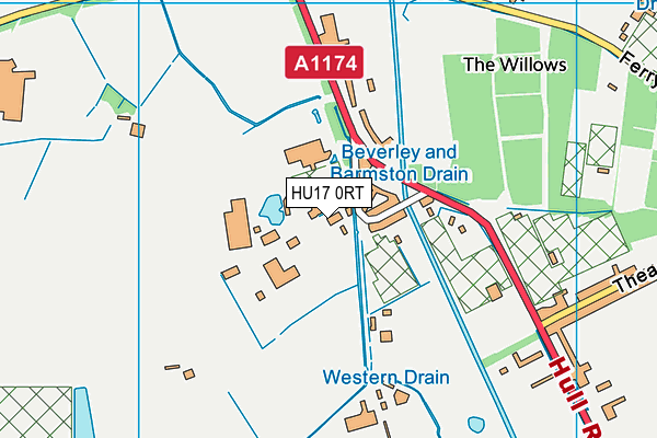 Map of JES (BEVERLEY) LIMITED at district scale
