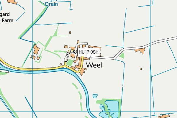 HU17 0SH map - OS VectorMap District (Ordnance Survey)