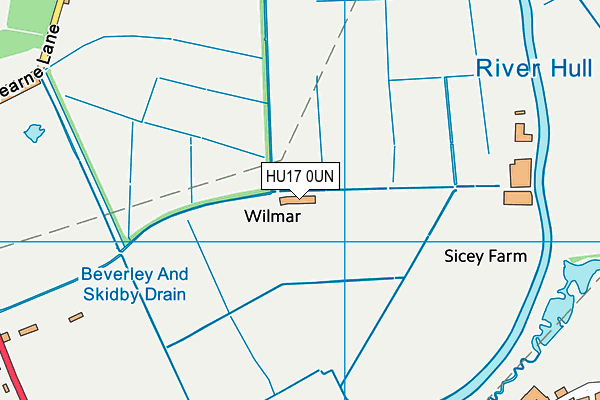 HU17 0UN map - OS VectorMap District (Ordnance Survey)