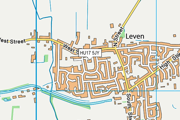 HU17 5JY map - OS VectorMap District (Ordnance Survey)
