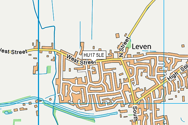 HU17 5LE map - OS VectorMap District (Ordnance Survey)