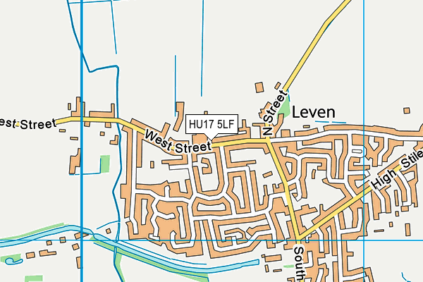 HU17 5LF map - OS VectorMap District (Ordnance Survey)