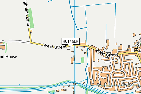 HU17 5LR map - OS VectorMap District (Ordnance Survey)