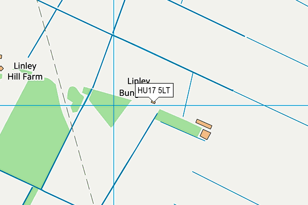HU17 5LT map - OS VectorMap District (Ordnance Survey)
