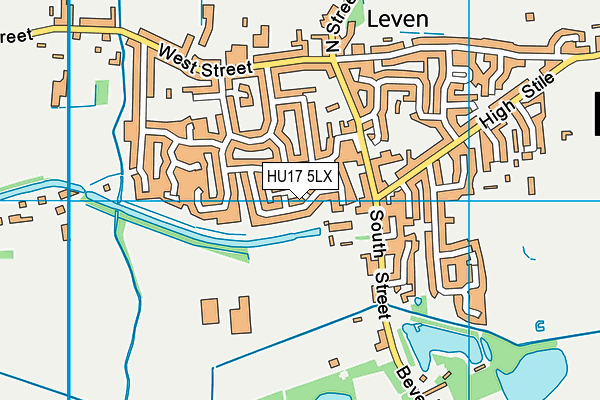 HU17 5LX map - OS VectorMap District (Ordnance Survey)