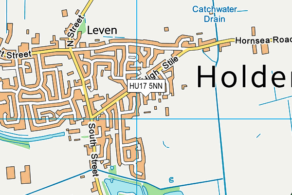 HU17 5NN map - OS VectorMap District (Ordnance Survey)