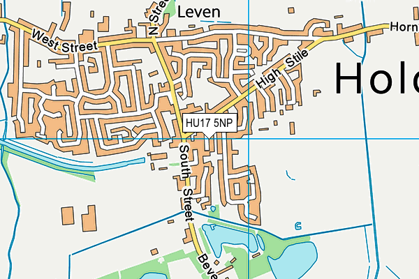 HU17 5NP map - OS VectorMap District (Ordnance Survey)
