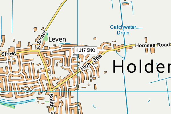 HU17 5NQ map - OS VectorMap District (Ordnance Survey)