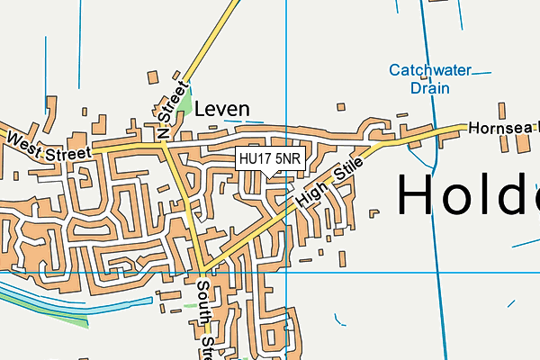 HU17 5NR map - OS VectorMap District (Ordnance Survey)