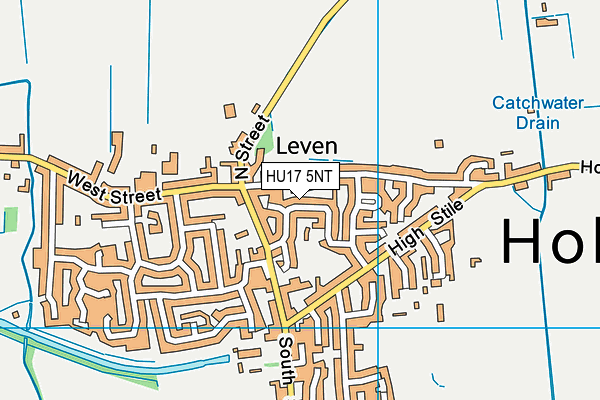 HU17 5NT map - OS VectorMap District (Ordnance Survey)